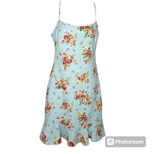 Likely Revolve Zadia Floral Banks Light Blue dress Sz 4